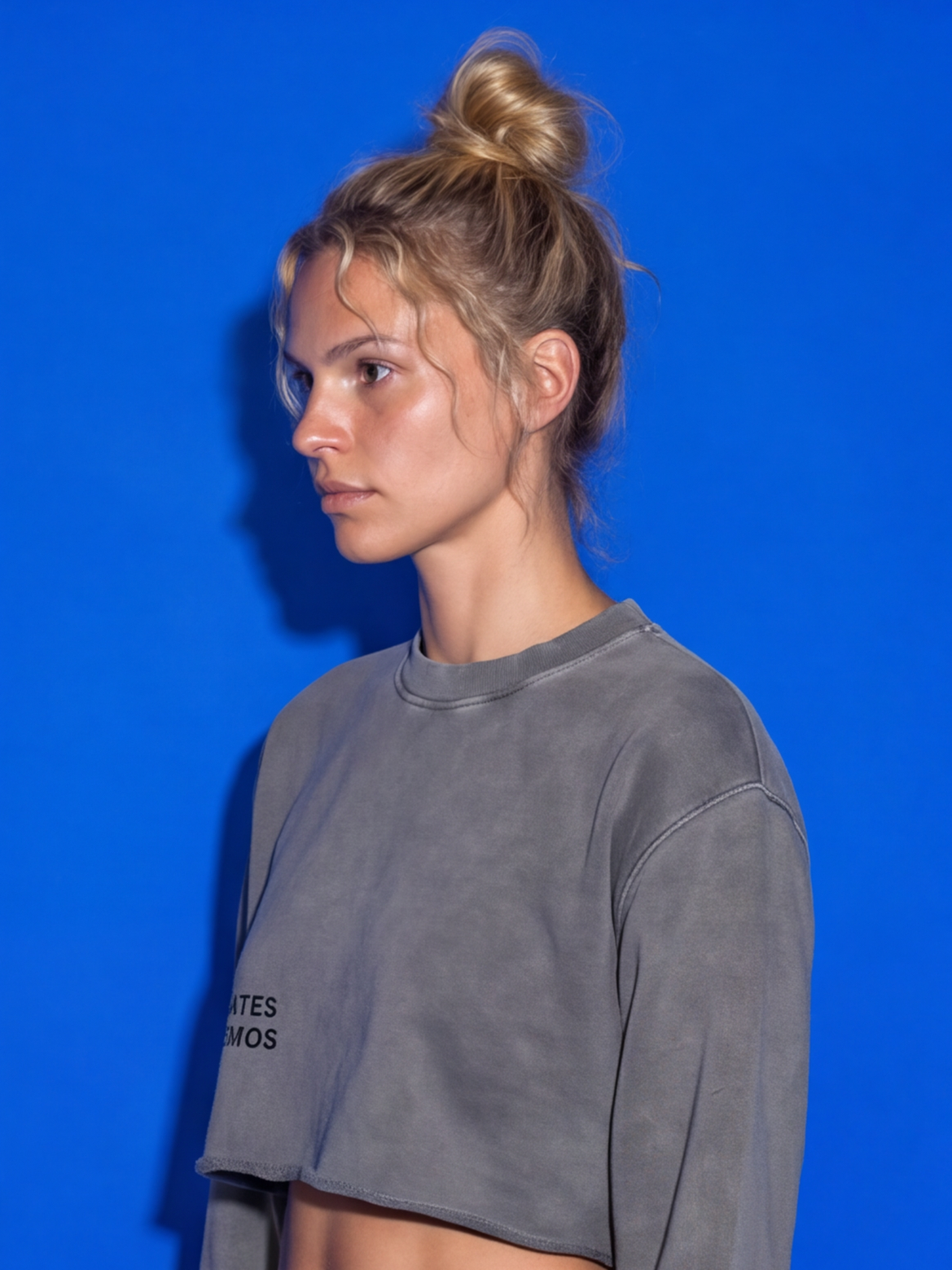 Cotton Cropped Sweat